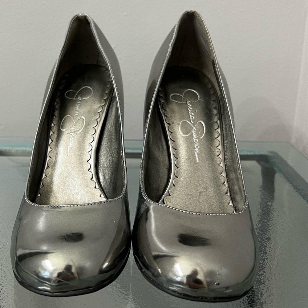 Jessica Simpson Silver Heels